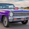 Purple Chevy Nova paint by number