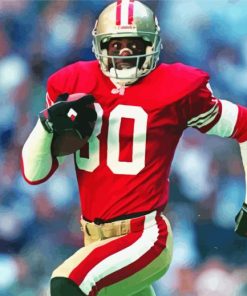 Retro Jerry Rice paint by number