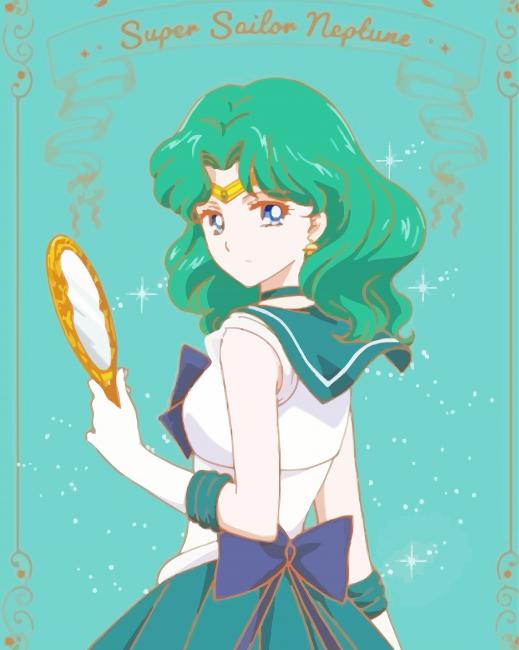 Sailor Neptune paint by number