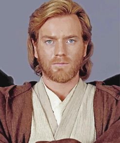 Star Wars Obiwan paint by number