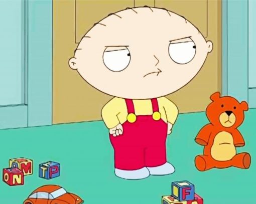 Stewie Griffin Family Guy paint by number