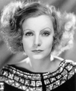 The Actress Greta Garbo paint by number