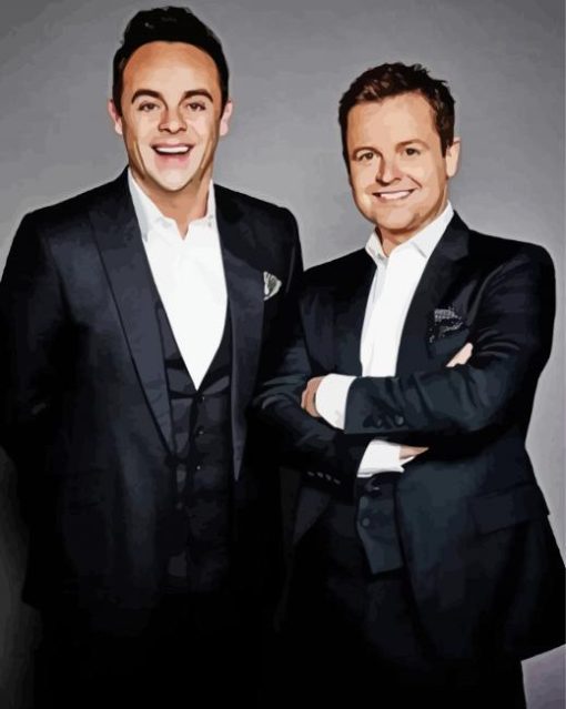 The English Duo Ant And Dec paint by number