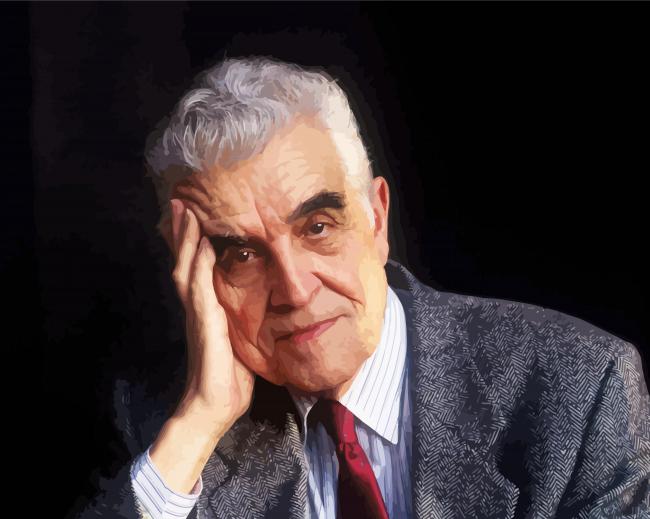 The French Historian Rene Girard paint by number