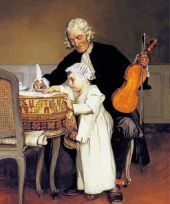 The Music Lesson By Eduard Charlemont paint by number