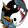 Ying Yang Koi Fishes paint by number