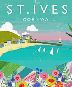 Aesthetic St Ives Bay Poster paint by number