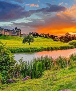 Alnwick Sunset paint by number