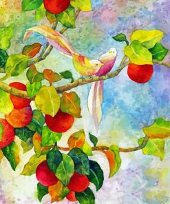 Apple Tree And Birds paint by number