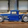 Blue Hot Rod Truck paint by number