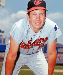 Brooks Robinson Baltimore Orioles paint by number