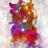 Colorful Marvel Abstract paint by number