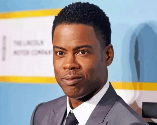 Comedian Chris Rock paint by number