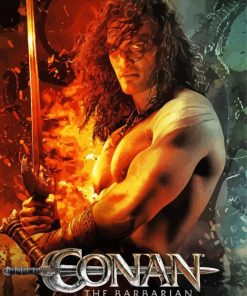 Conan The Barbarian Movie paint by number