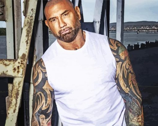 Dave Bautista American Actor Paint by number