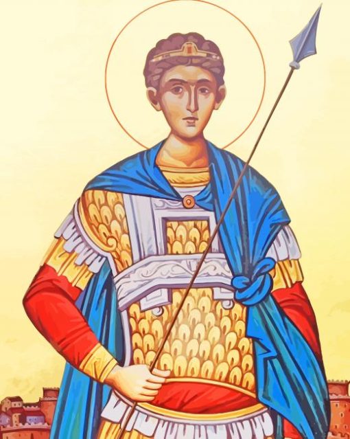 Demetrius Of Thessaloniki paint by number