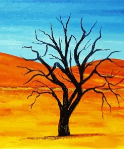 Desert Tree Art paint by number
