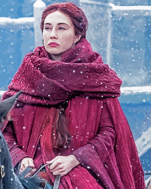 Game Of Thrones Red Woman paint by number