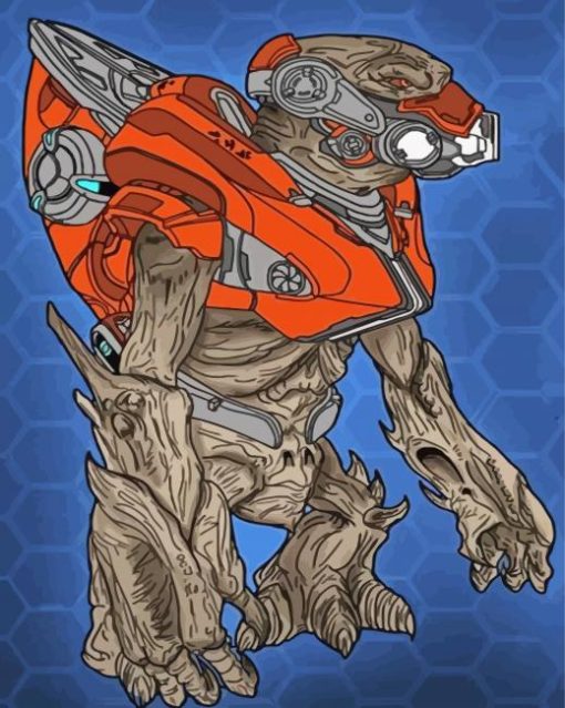 Grunt Halo Art paint by number