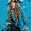 Hector Barbossa Pirates Of The Caribbean paint by number