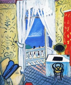 Interior With Violin Case By Henri Matisse paint by number
