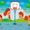 Kids Basketball Cartoon paint by number