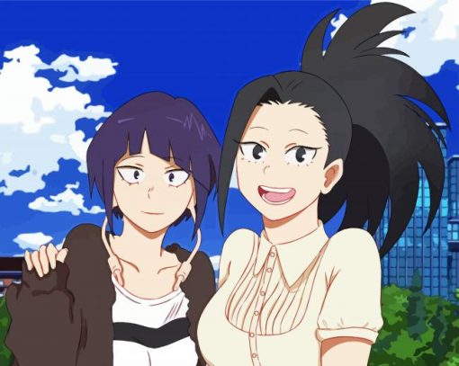 Kyouka Jirou And Momo paint by number