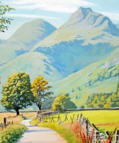 Langdale Pikes Art paint by number