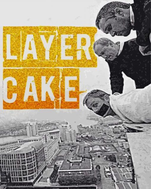 Layer Cake Movie Poster paint by number