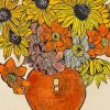 Margaret Preston Dahlia And Sunflower paint by number