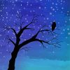 Night Tree Silhouette Paint by number