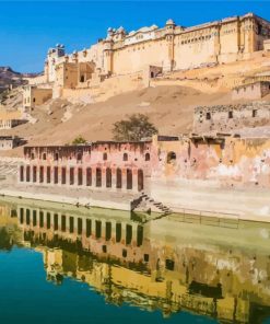 Rajasthan Amber Palace paint by number