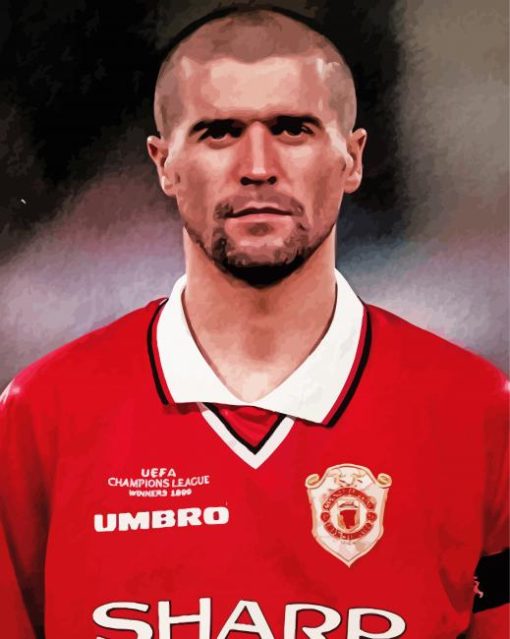 Roy Keane Player paint by number