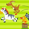 Running Race Animals paint by number