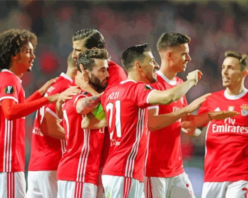 SL Benfica Players paint by number