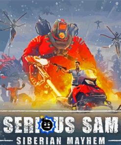 Serious Sam Poster paint by number