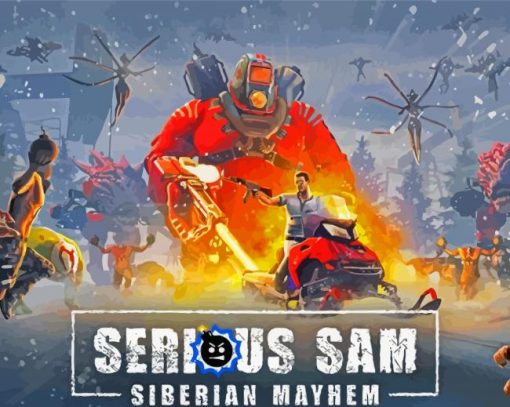 Serious Sam Poster paint by number