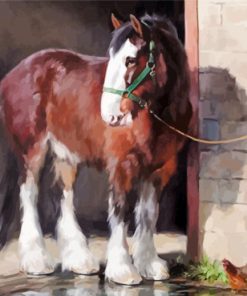 Shire Horse paint by number