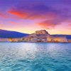 Spinalonga Island In Greece At Sunset paint by number