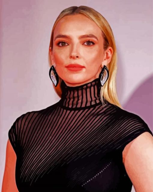The Beautiful Actress Jodie Comer paint by number