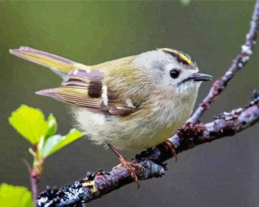 The Goldcrest Bird paint by number