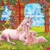 Unicorn Mom And Baby paint by number