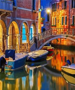 Venice Night Art paint by number
