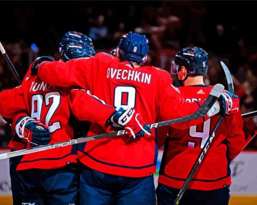 Washington Capitals Ice Hockey paint by number