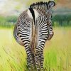 Zebra Butts Illustration paint by number