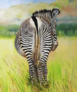 Zebra Butts Illustration paint by number