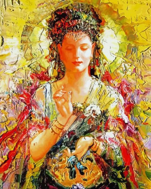 Abstract Quan Yin paint by number