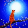 Aesthetic Cats At Moonlight Art paint by number