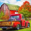 Aesthetic Farm Truck Illustration paint by number