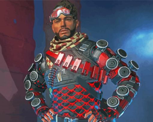 Aesthetic Mirage Apex Legends paint by number